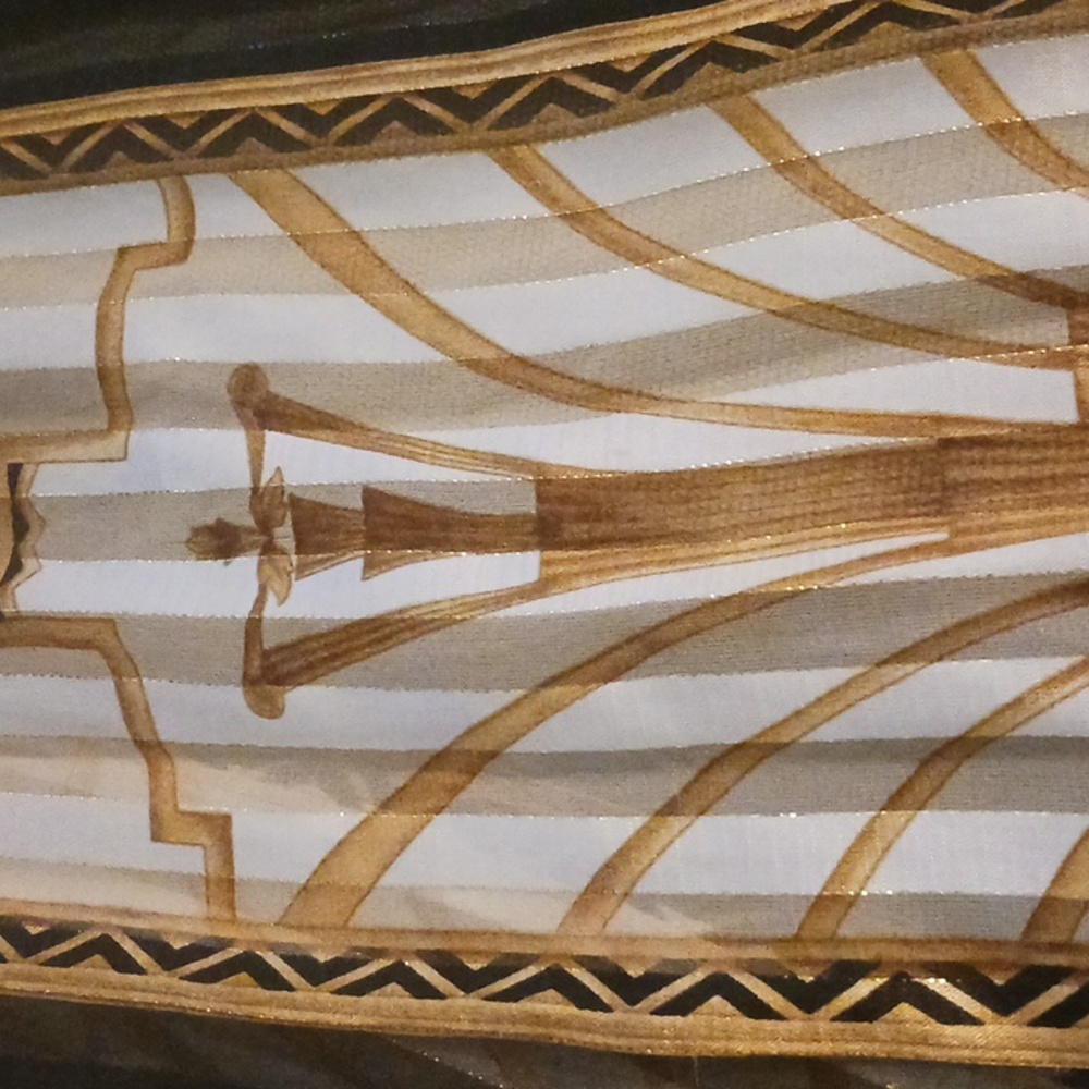Vintage Liz Claiborne Art Deco Scarf - Picture 9 of 9